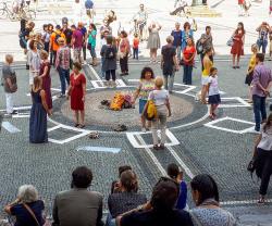 wERDschätzender Flashmob August 2019 München, Odeonsplatz